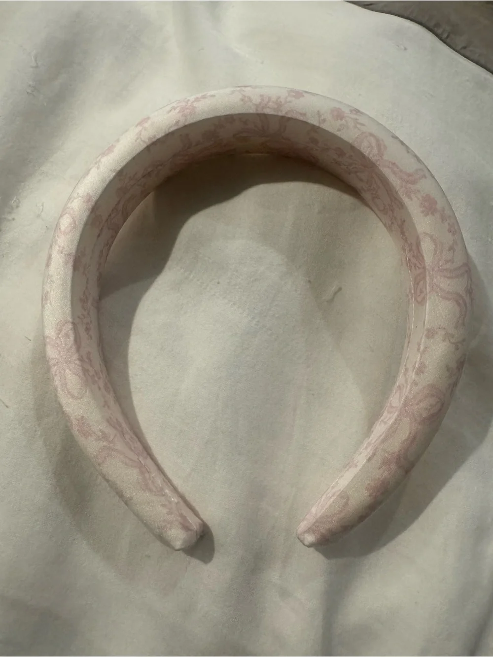 Love Shack Fancy x Target Goody Coquette Bow Padded Headband Pink Floral